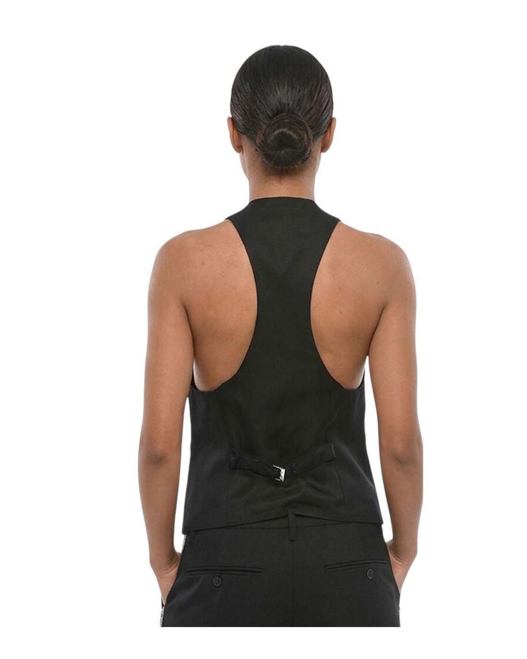 DSquared² Black Solid V Neck Jacket