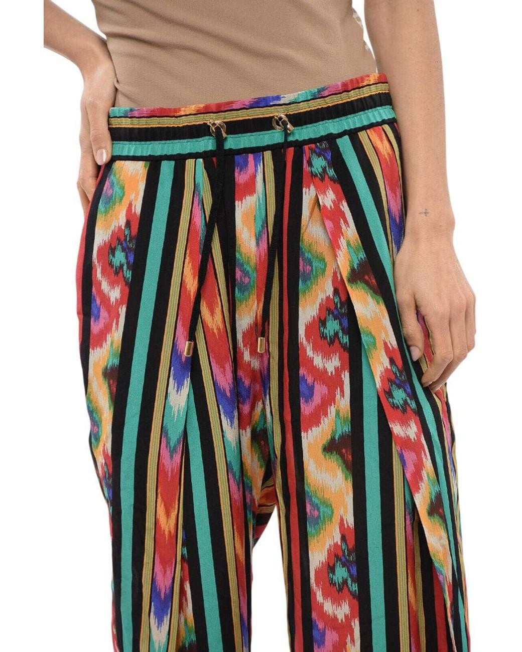 Balmain Multicolor Multi Color Drawstring Pant