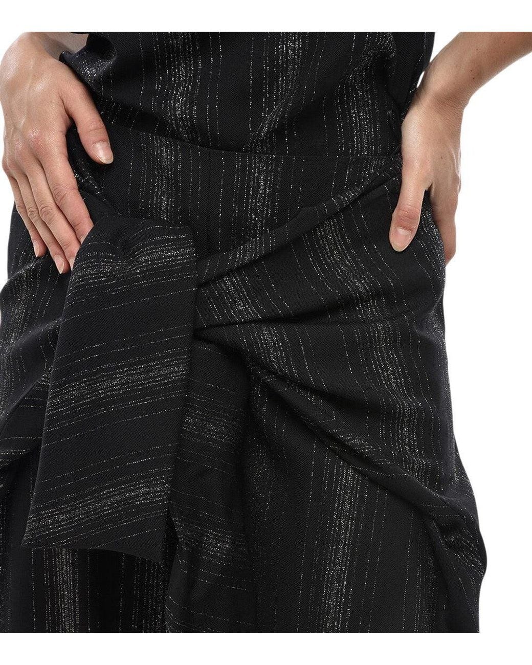 Stella McCartney Black Carrot Flat Front Pant