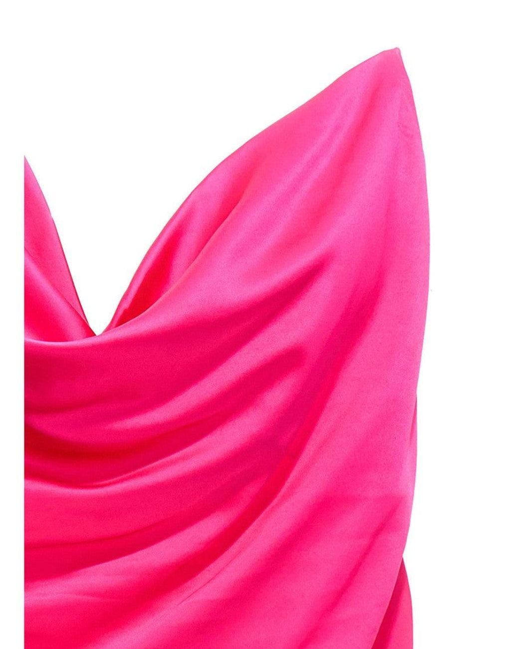 Y. Project Pink Fuchsia Abito Raso