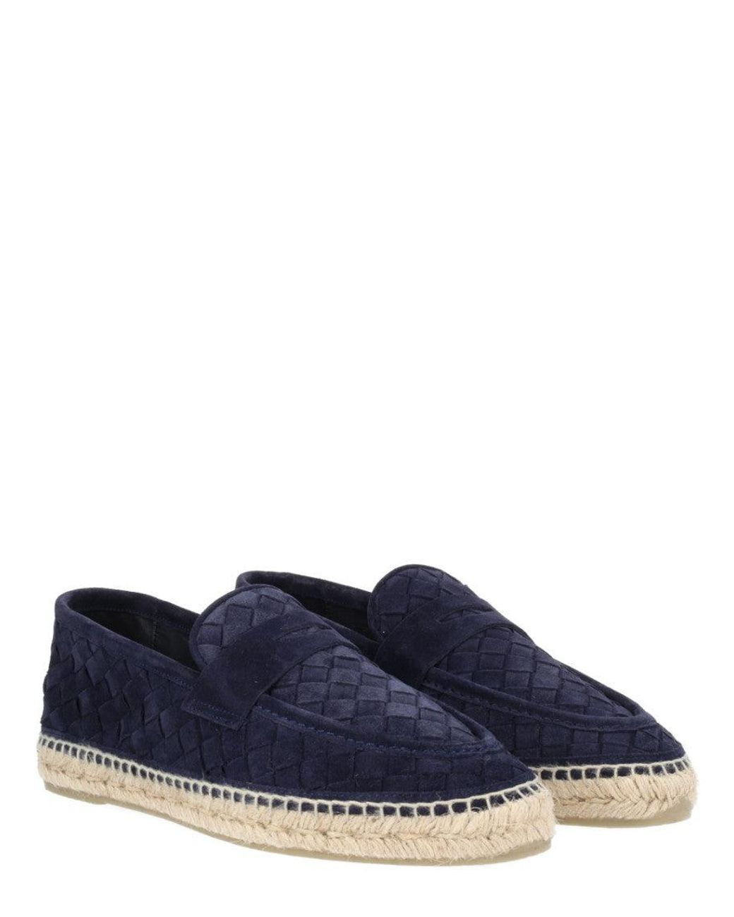 Castaner Blue Woven Espadrille Loafers for men