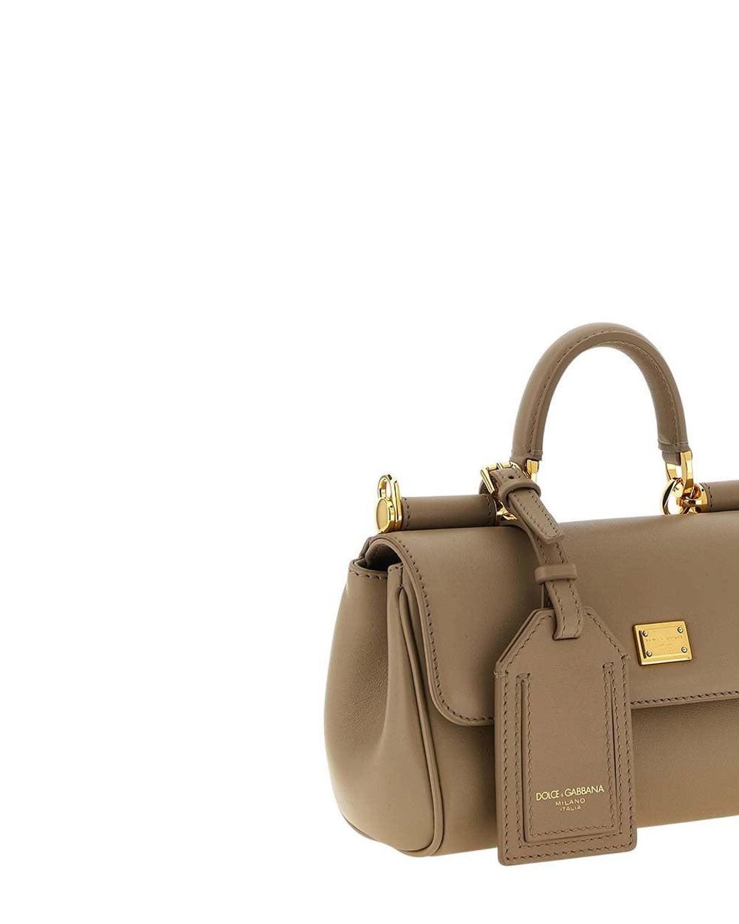 Dolce & Gabbana Brown My Sicily Mini Satchel