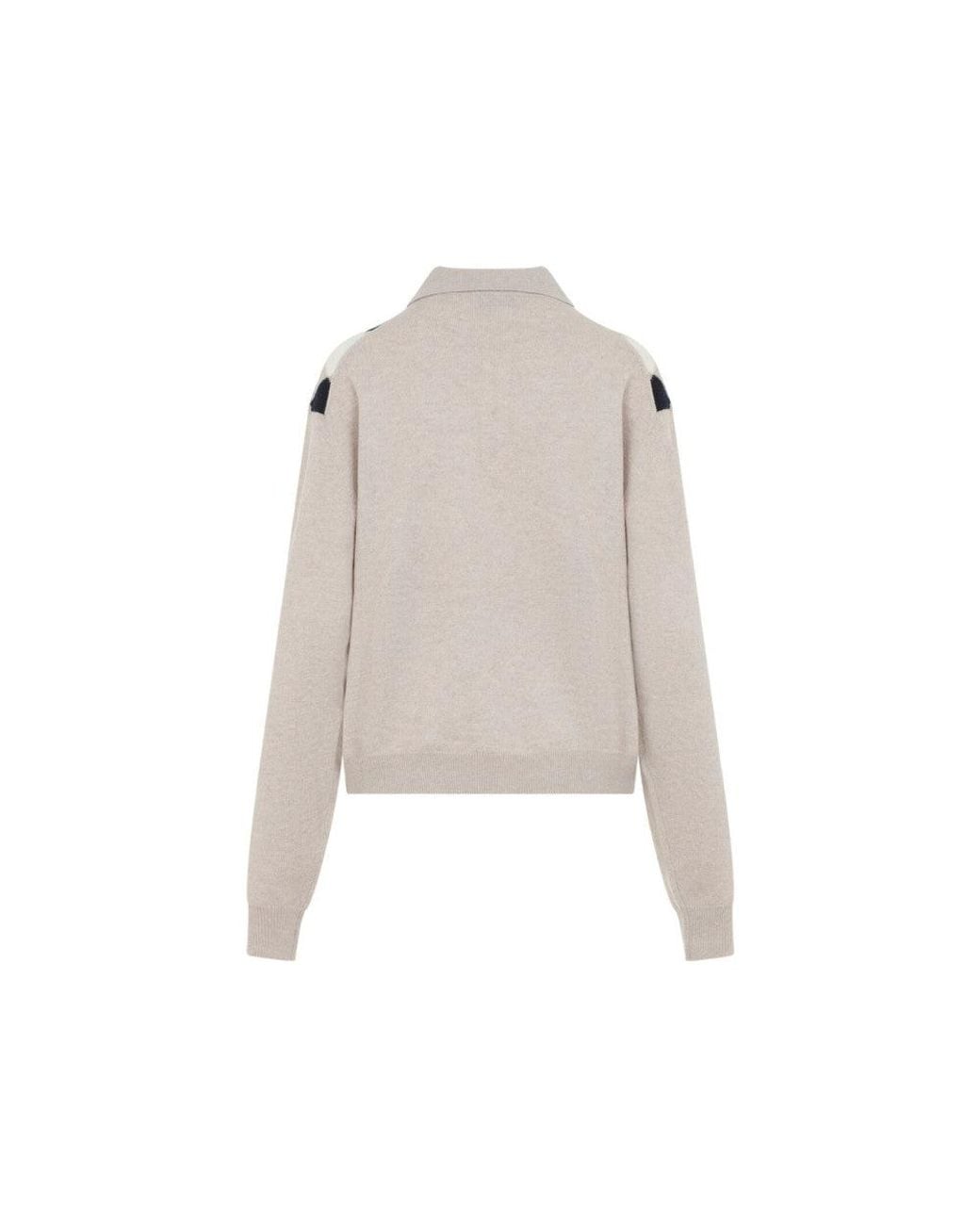 Miu Miu White Shirt Collar Sweater