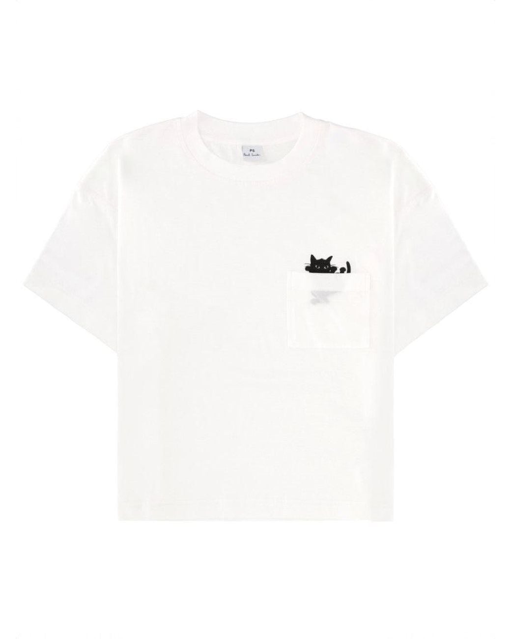 Paul Smith White Graphic Crew Neck T-Shirt