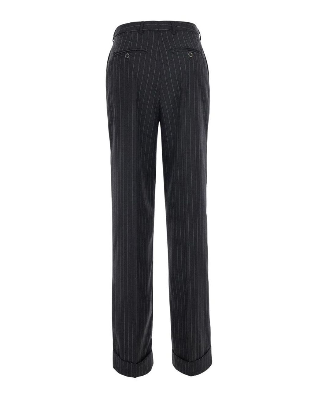 Semicouture Blue Regular Flat Front Pants