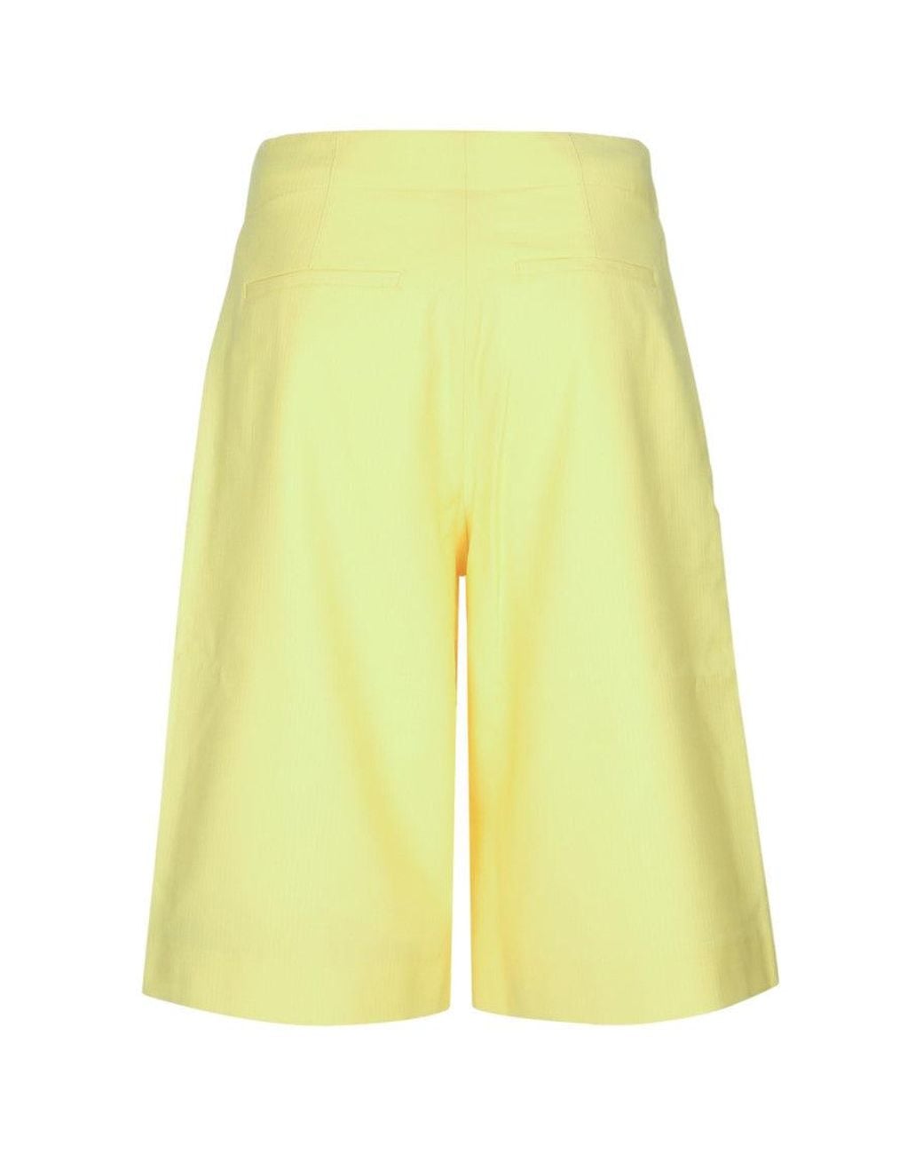 Jacquemus Yellow Solid Shorts for men