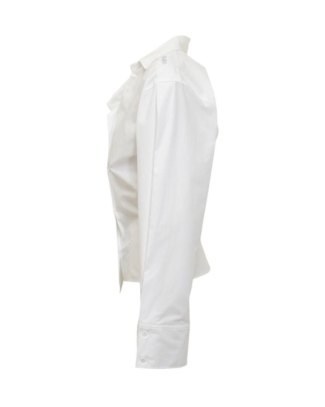 The Attico White Slim Solid Shirt