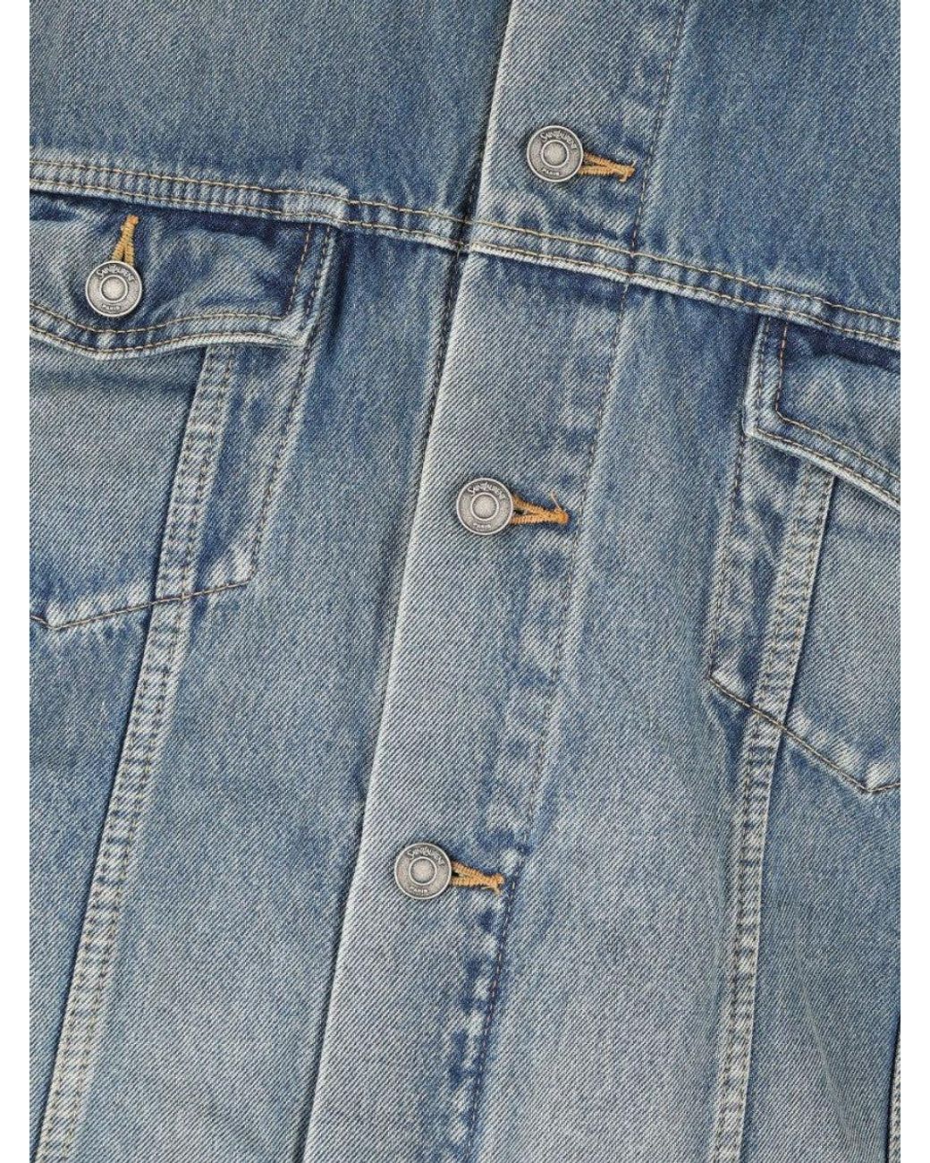 Saint Laurent Blue Shirt Collar Jacket for men
