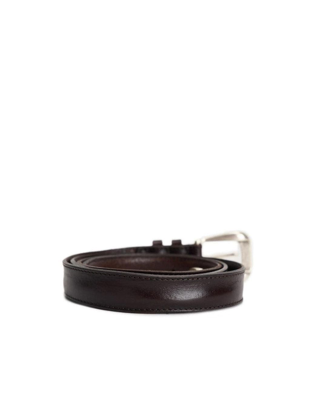 Orciani Black Dark Logo Buckle Belt for men