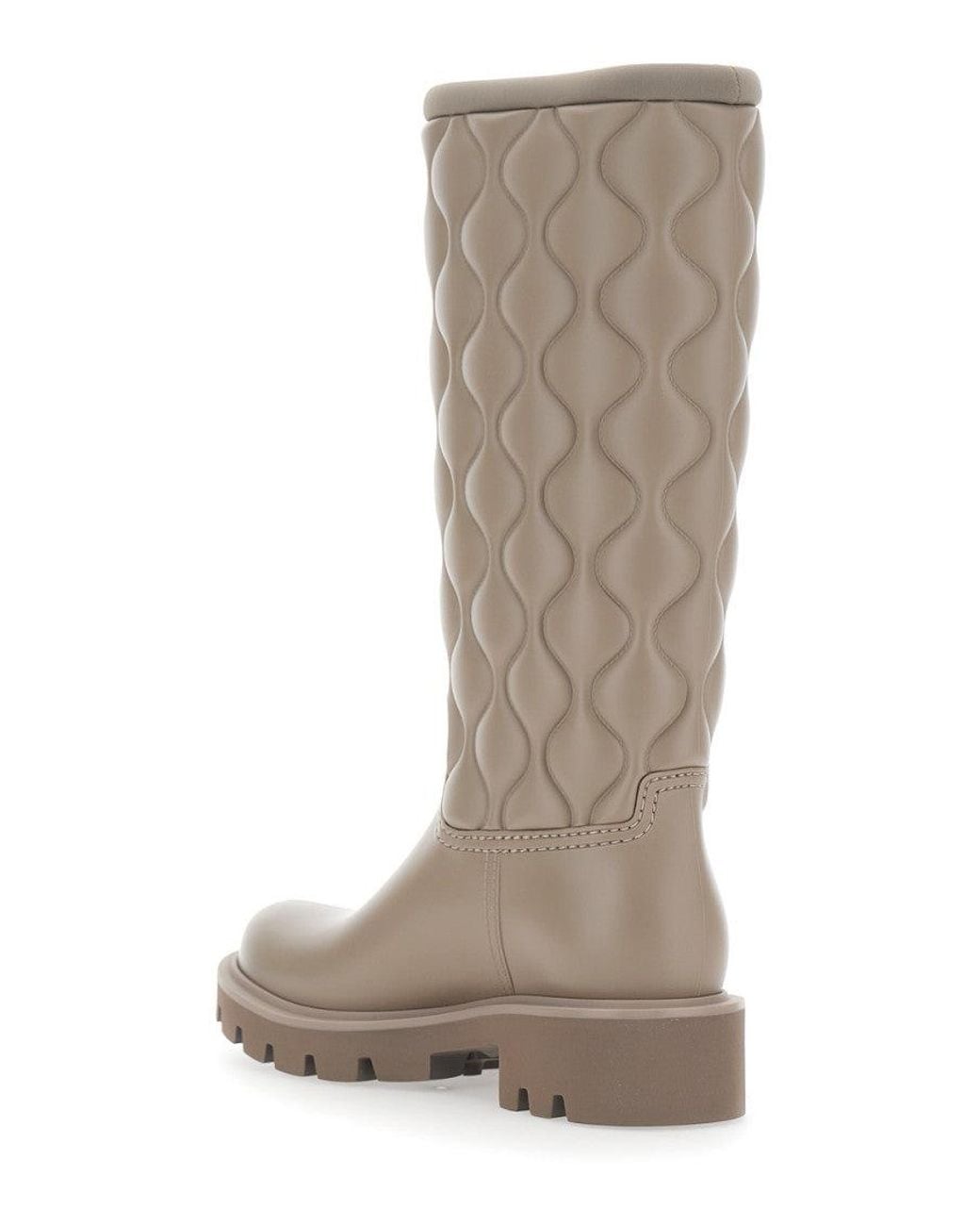 Moncler Brown Knee-High Boots