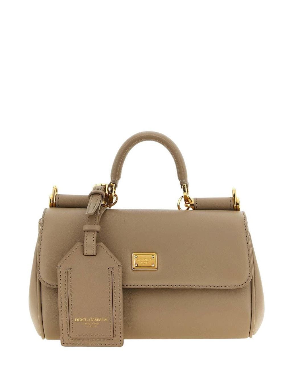 Dolce & Gabbana Brown My Sicily Mini Satchel