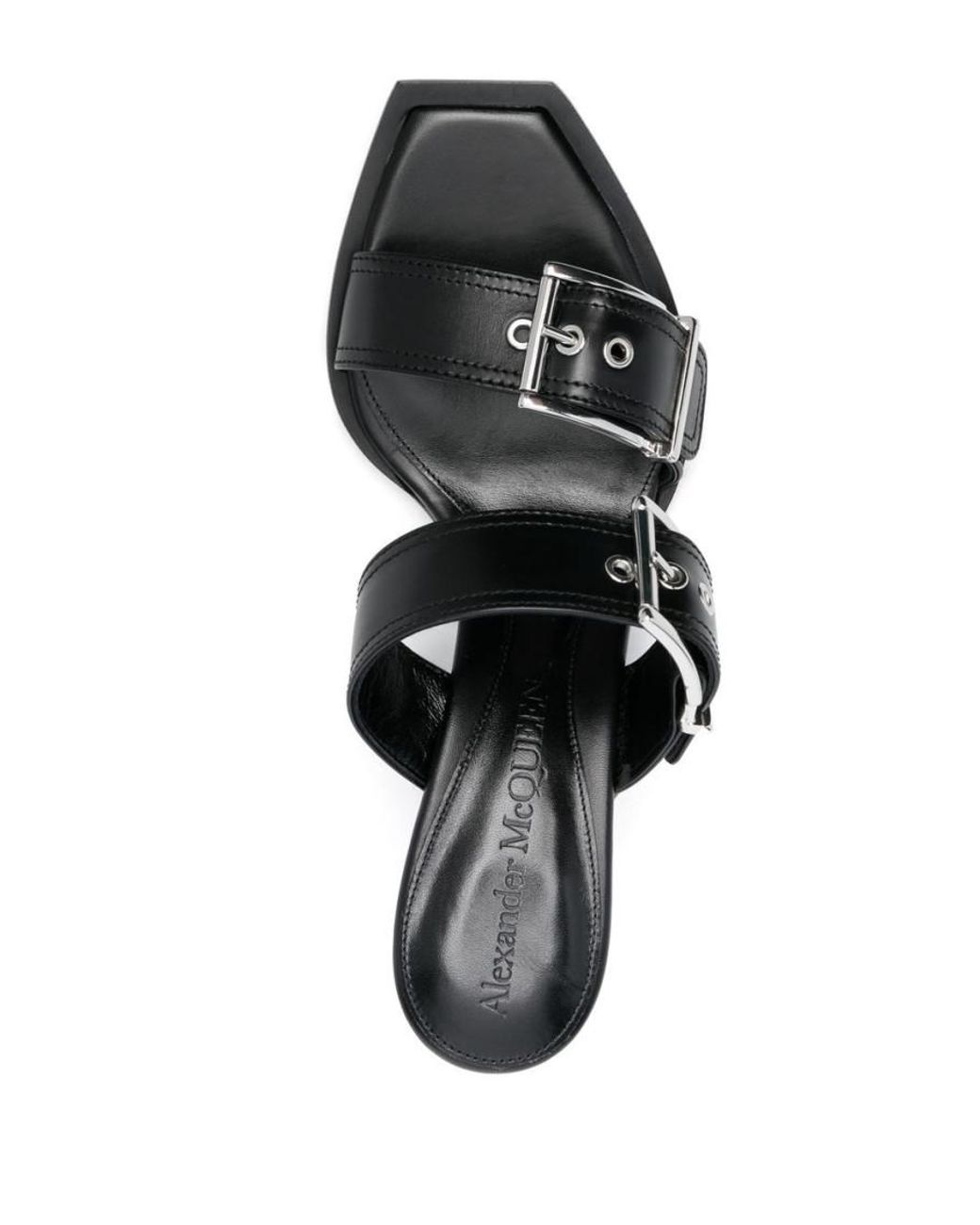 McQueen Black Sandali "Boxcar"