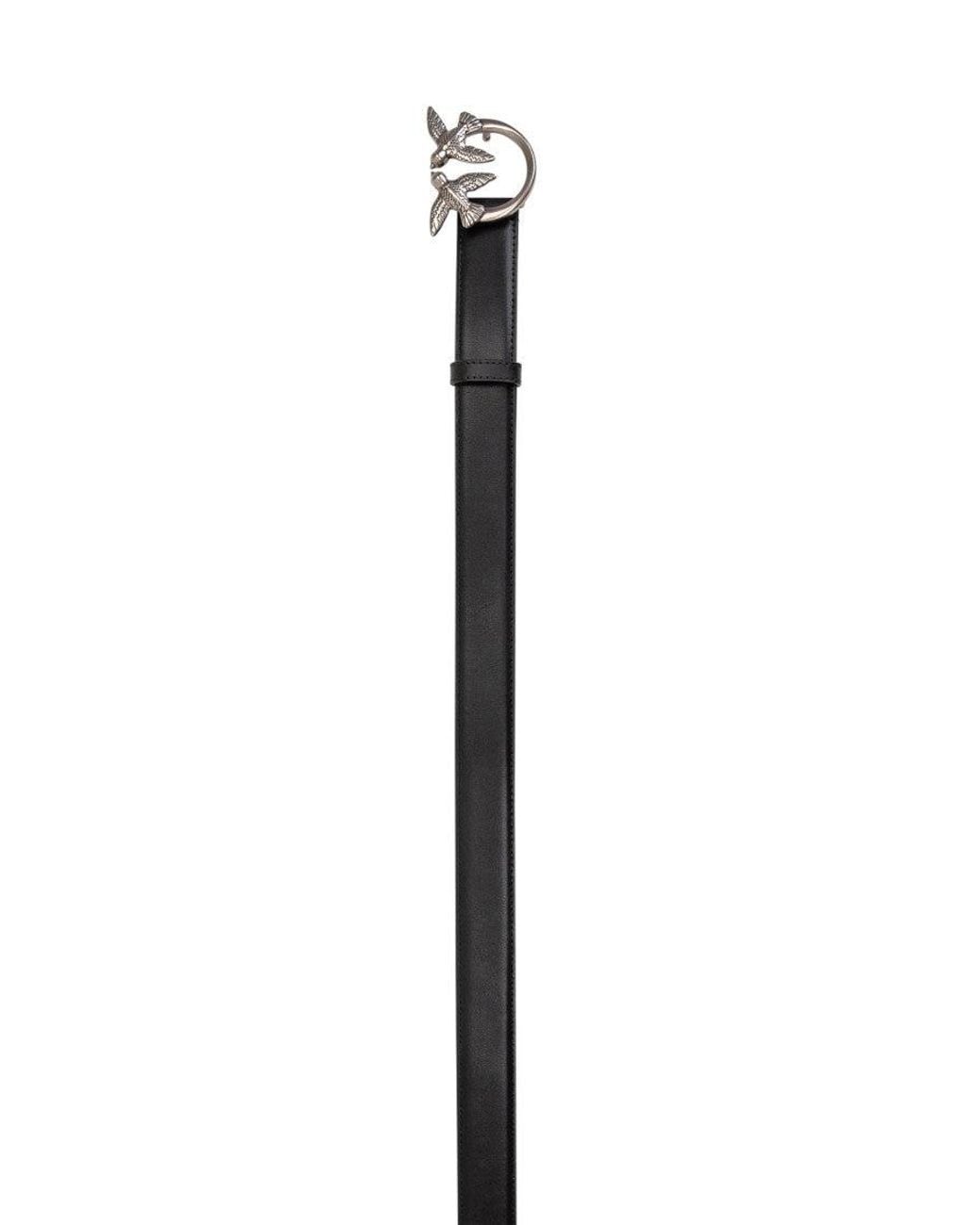 Pinko Black Chic Leather Belt