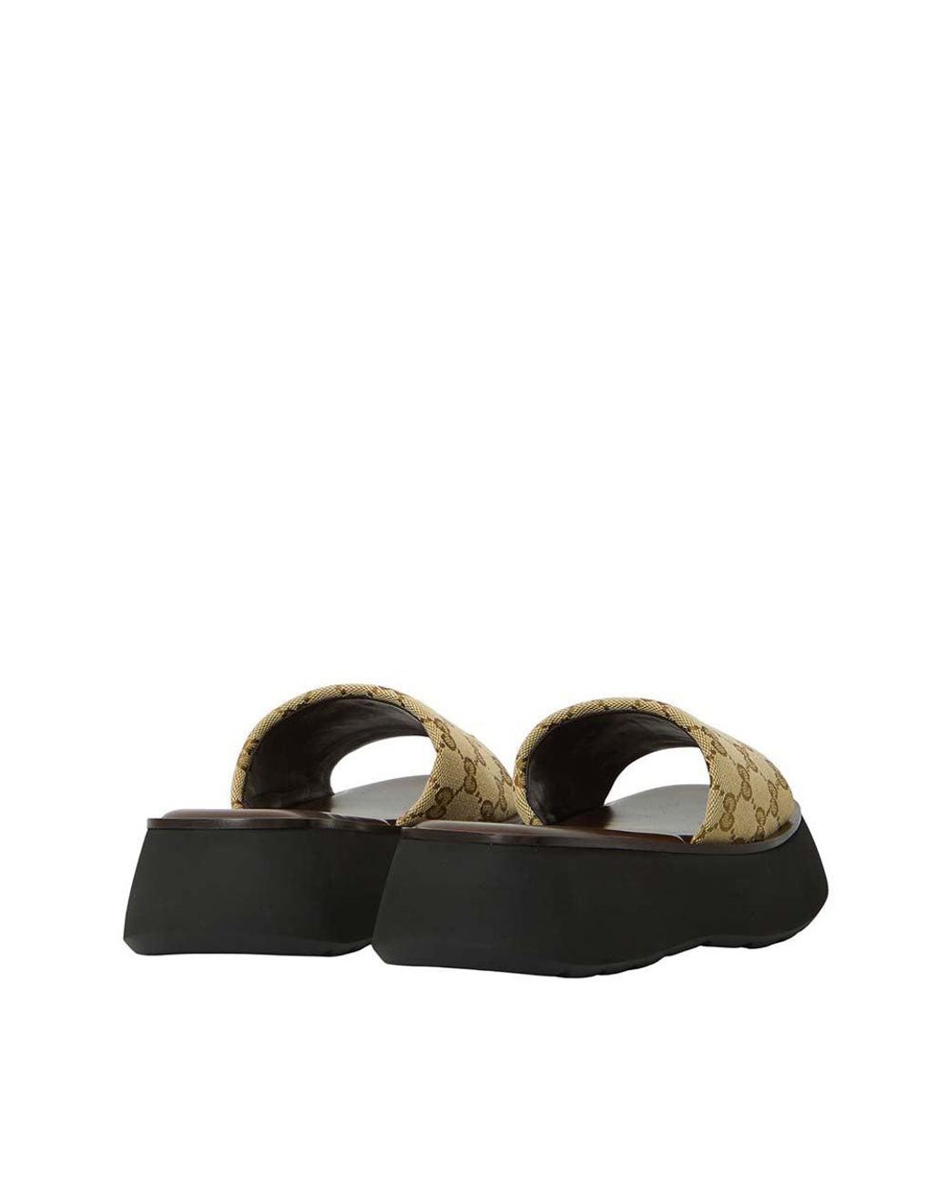 Gucci Brown Logo Gg Sandal