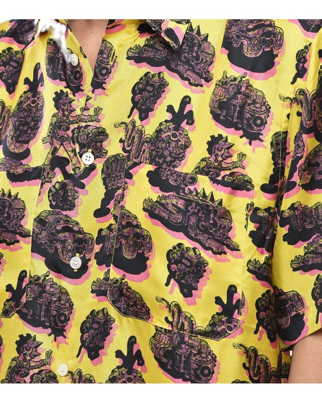 Stella McCartney Yellow Regular Graphic Shirt