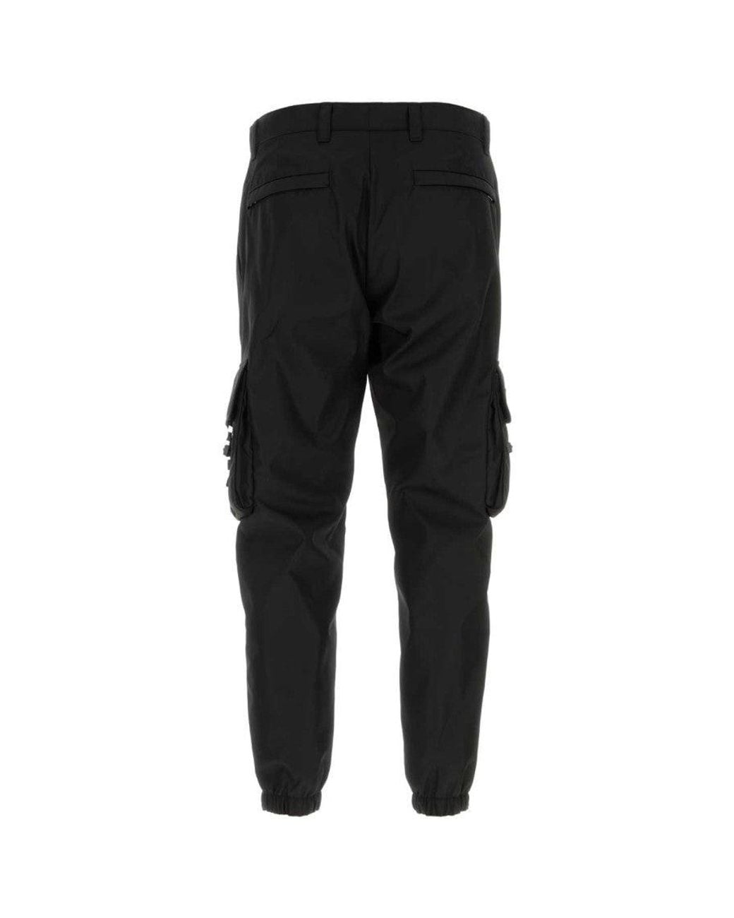 Prada Black Regular Cargo Pants for men