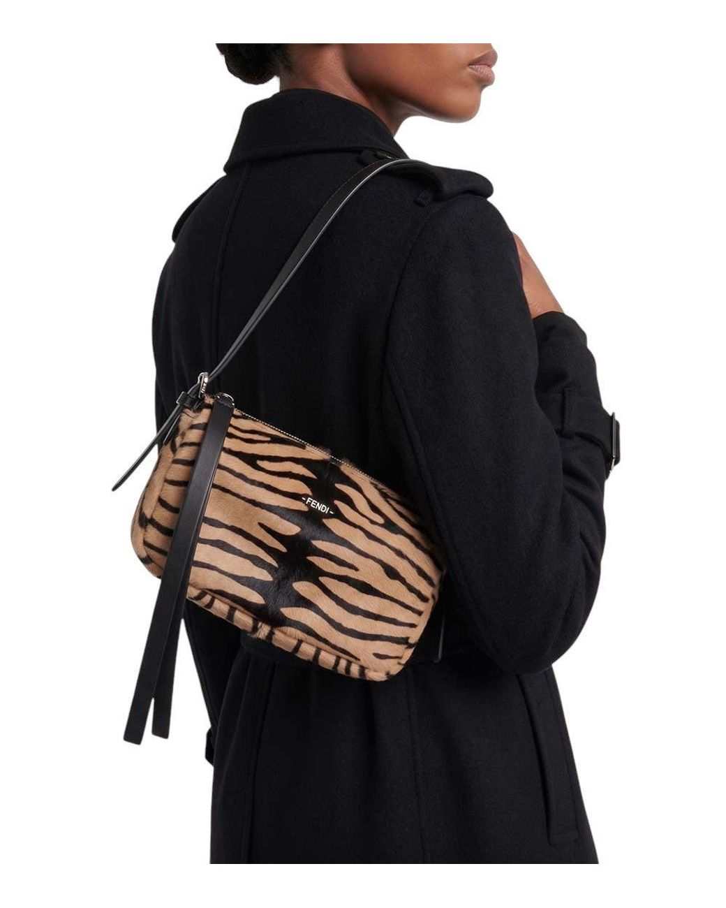 Fendi Metallic Zip Top Small