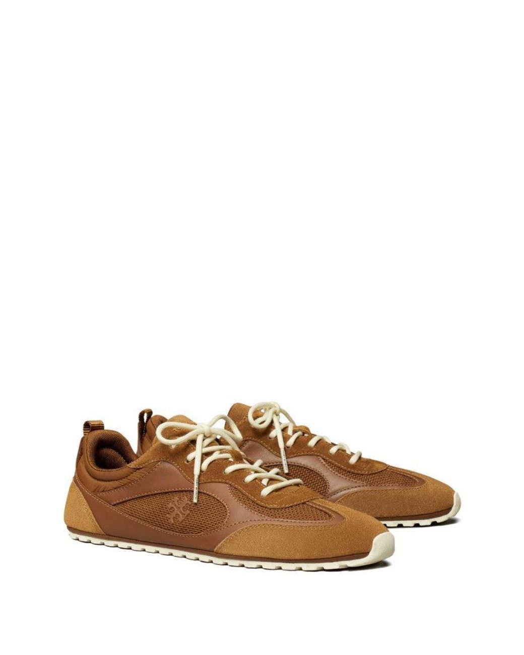Tory Burch Brown Logo Travel Sneakers