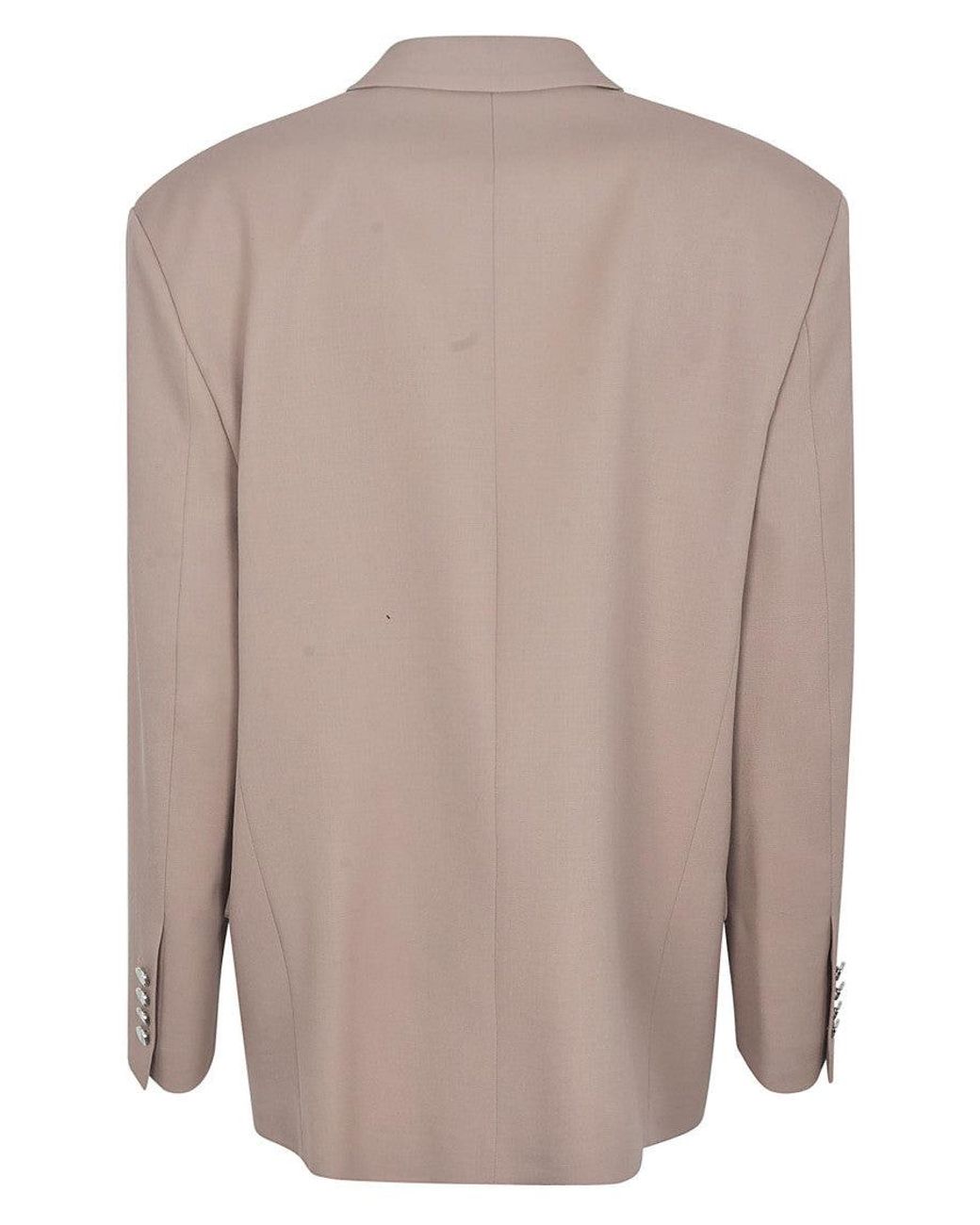 The Attico Natural Single Breasted Blazer