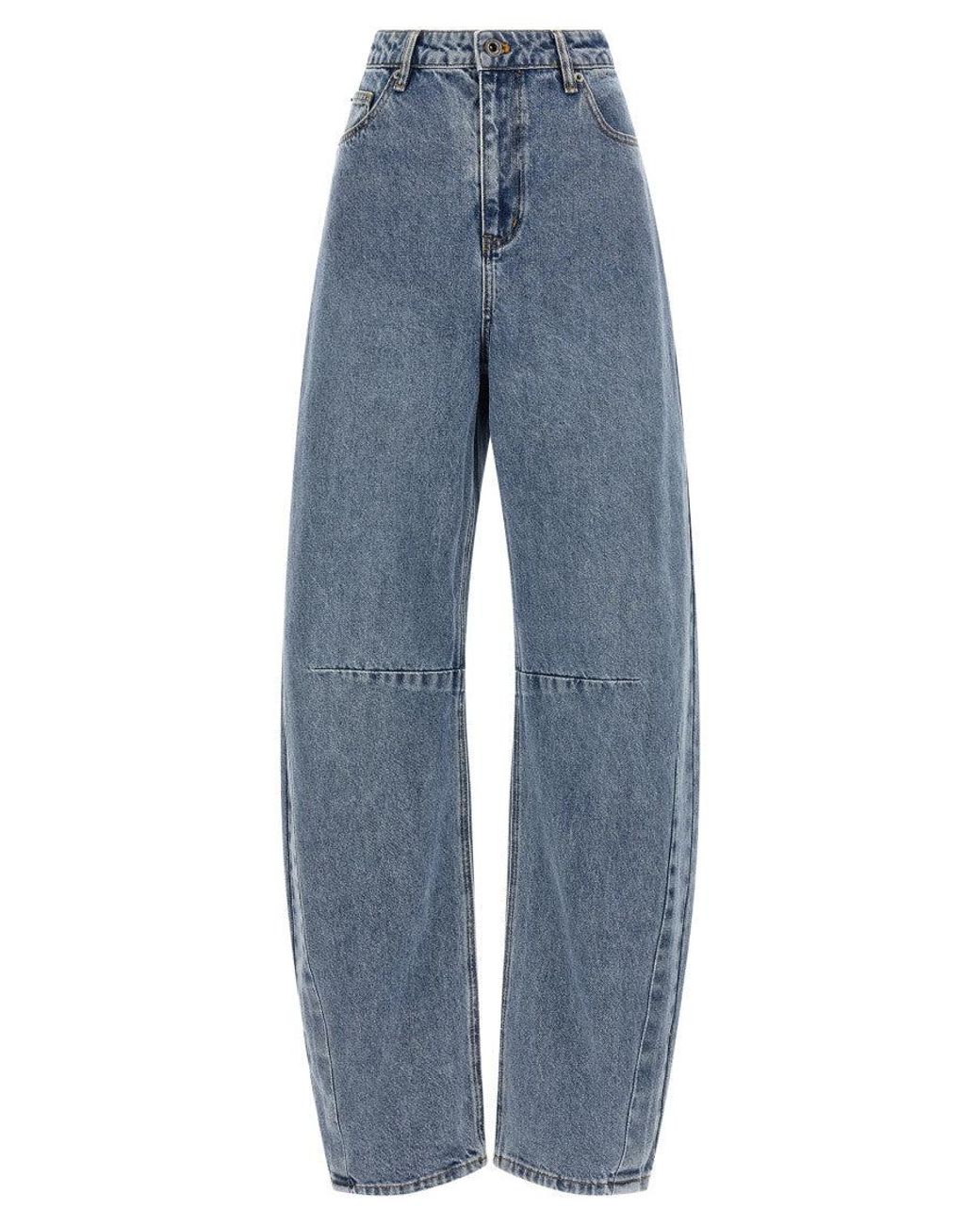 Self-Portrait Blue Barrel Leg' Jeans