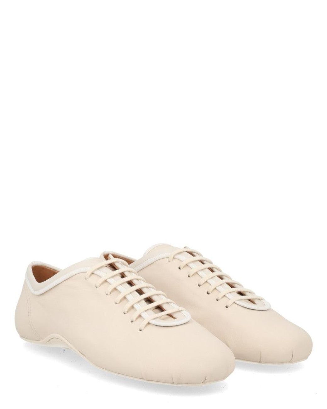 Dries Van Noten Natural Lace Ballerina Sneakers