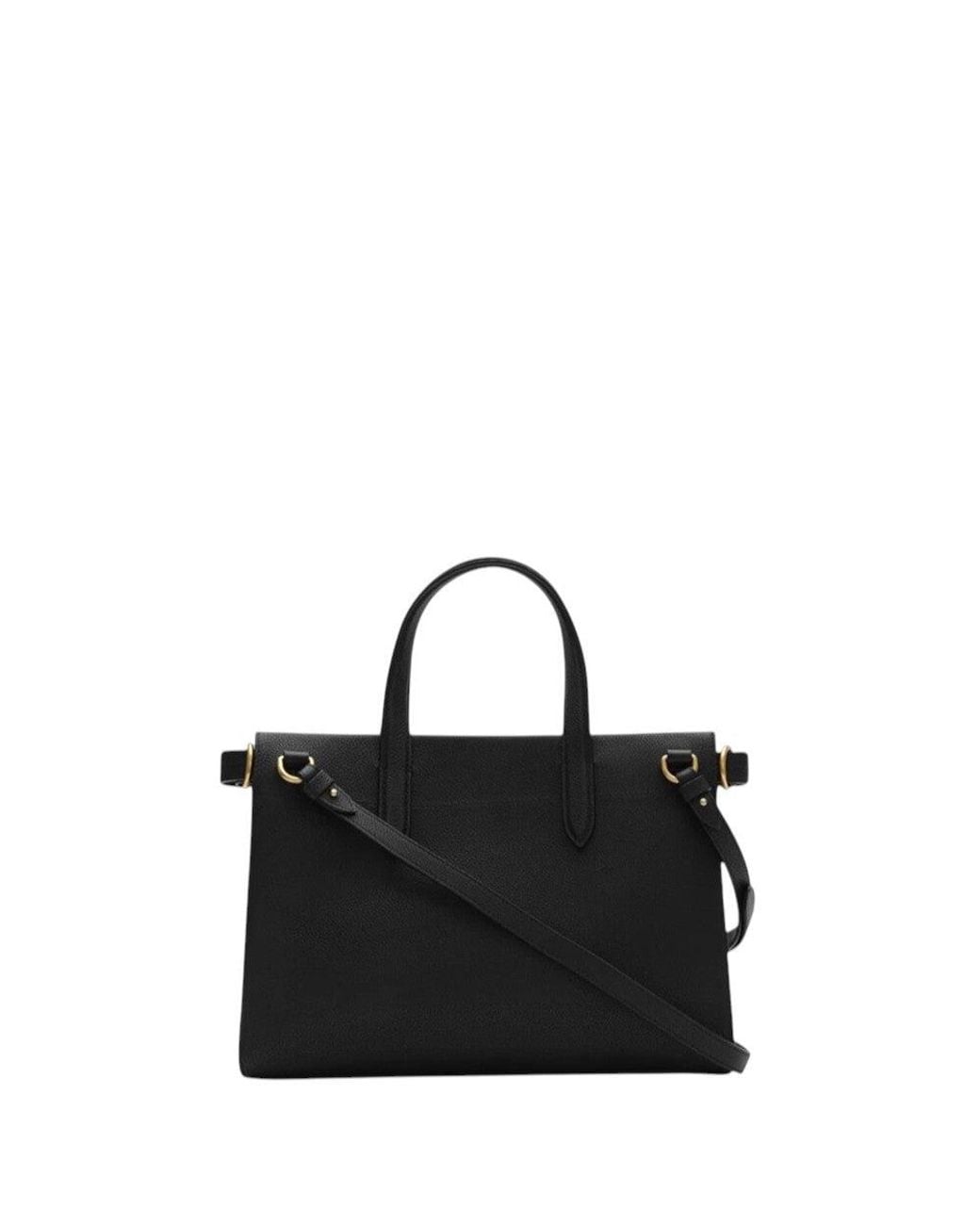 Burberry Black Check Cotswolds Small Tote