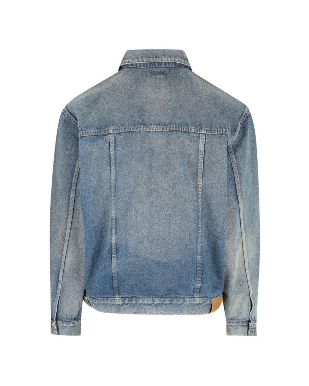 Saint Laurent Blue Shirt Collar Jacket for men