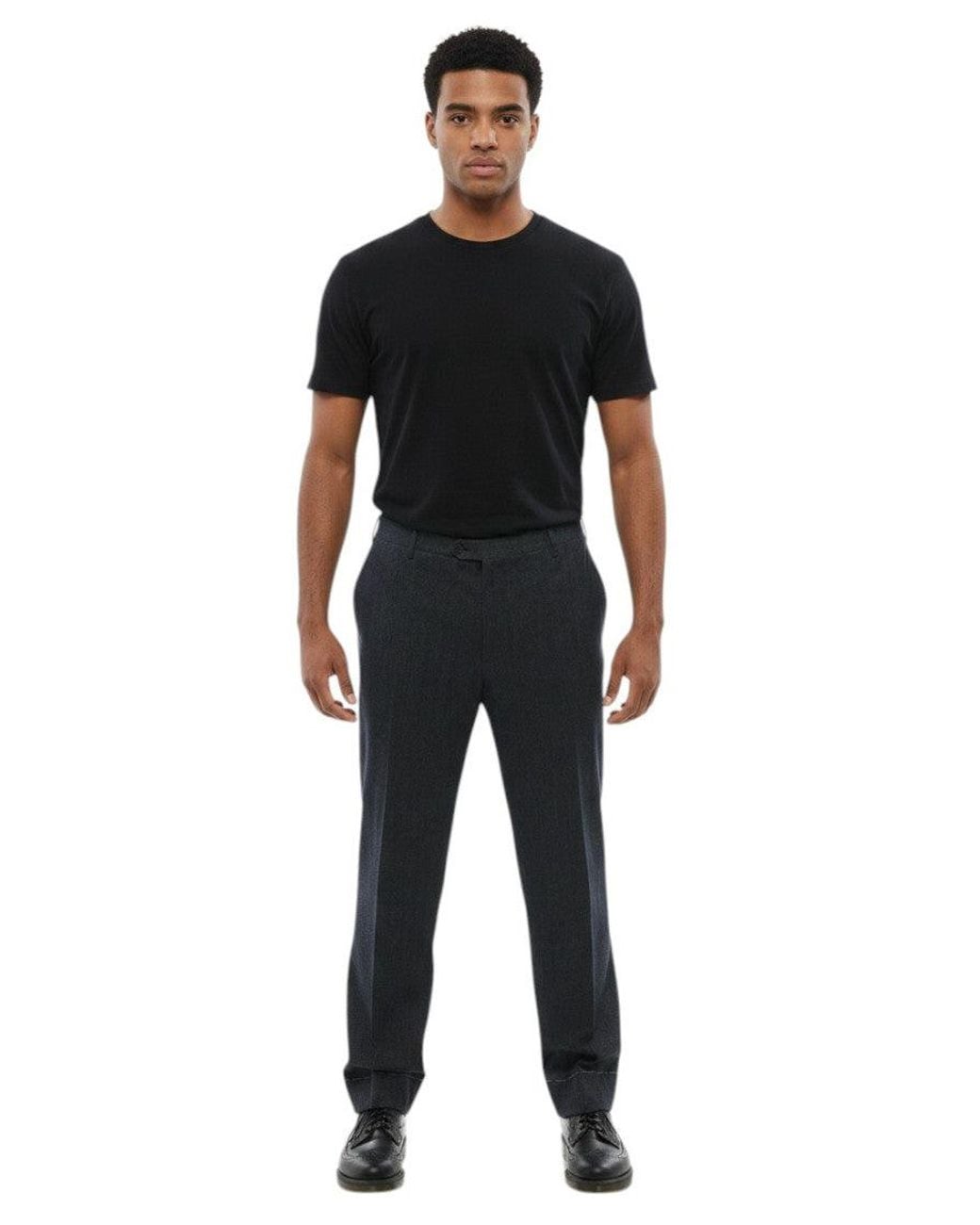 Corneliani Black Tailored Pants for men
