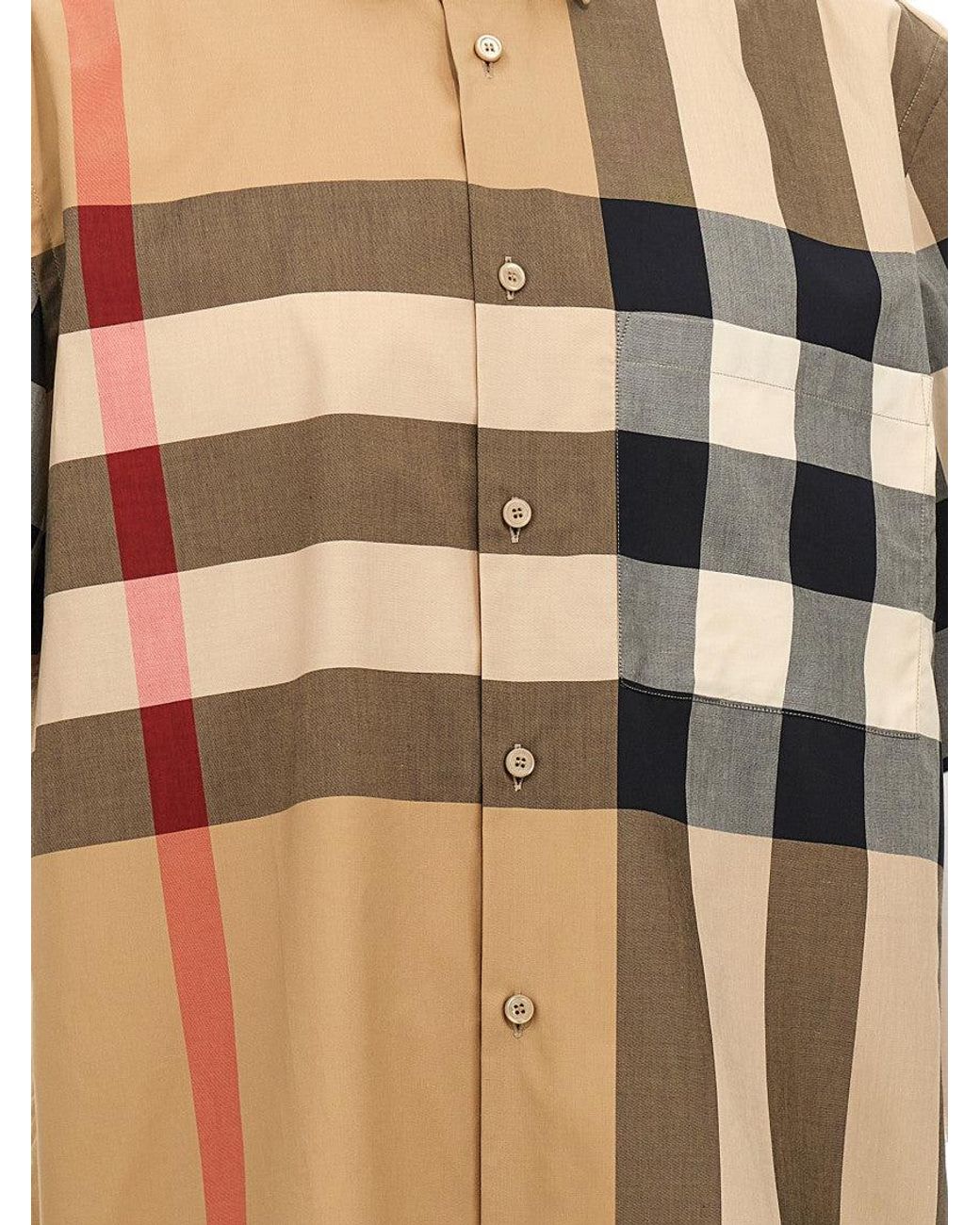 Burberry White Summerton Shirt for men