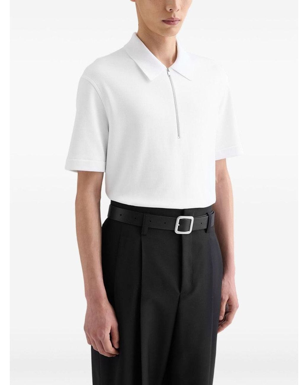 Jil Sander White Regular-Fit Polo for men
