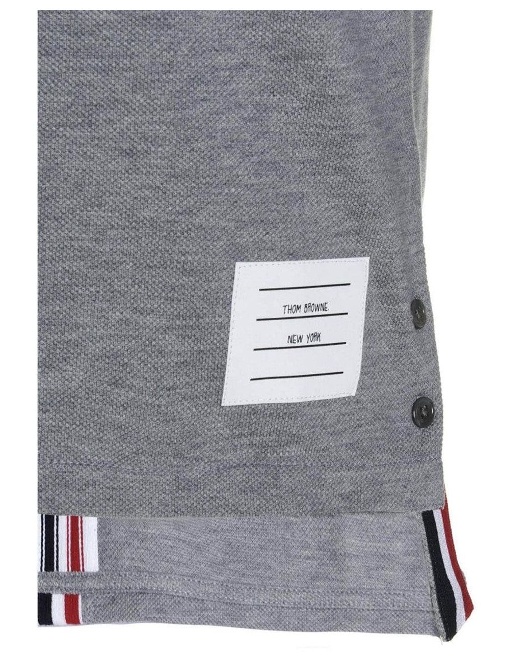 Thom Browne Gray Rwb Stripe T-Shirt