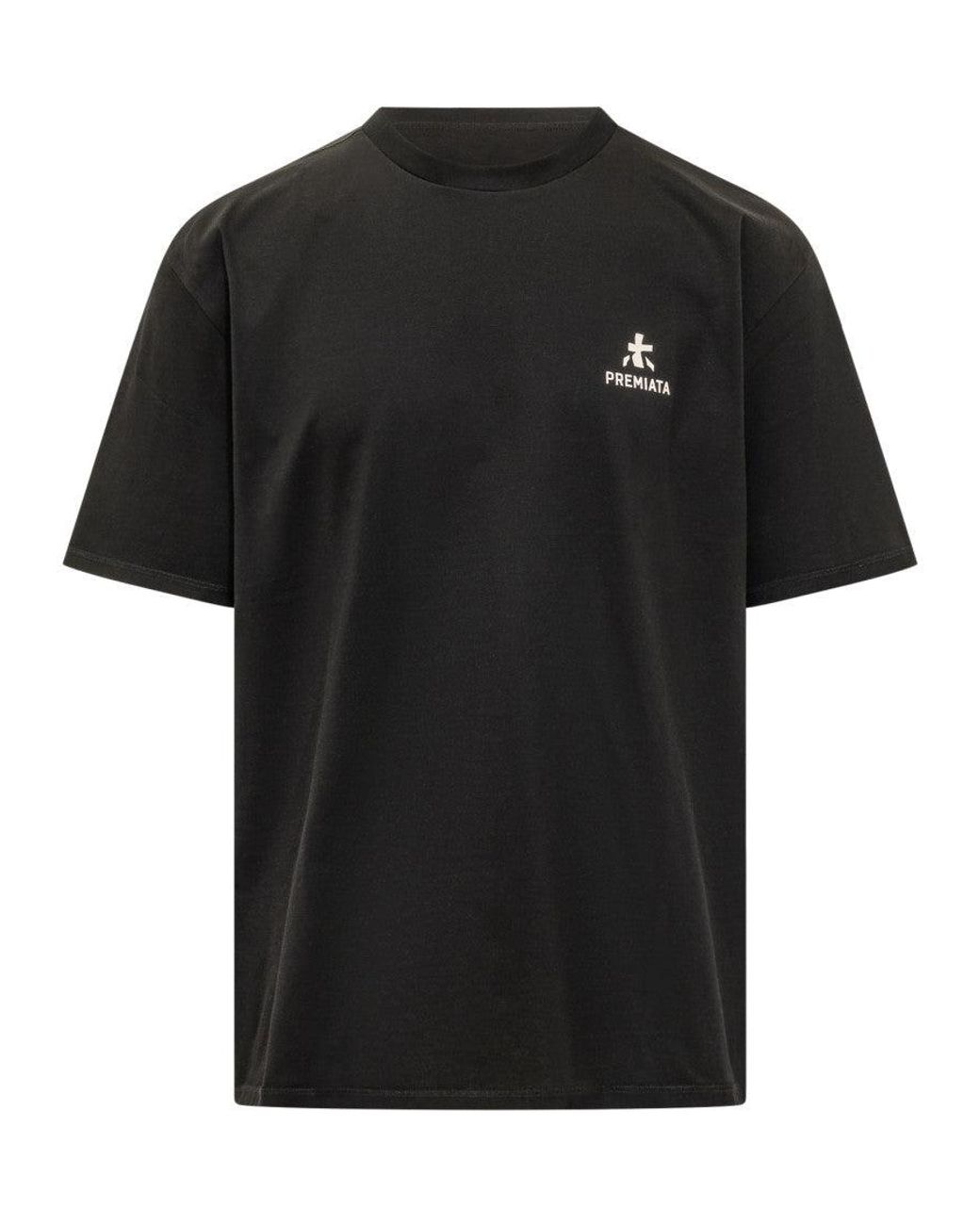 Premiata Black Crew Neck T-Shirt for men