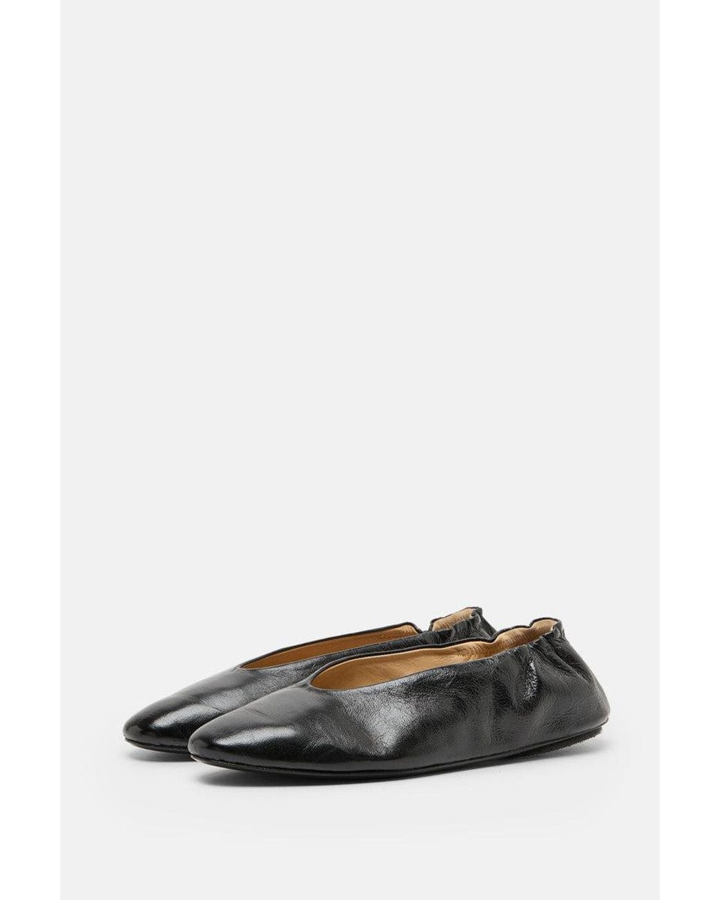 Marsèll Black Leather Ballet Flats