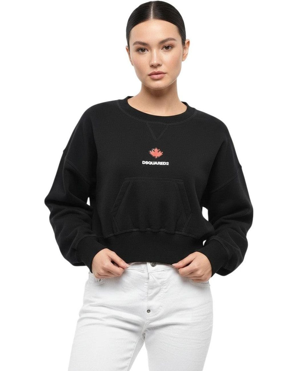 DSquared² Black Logo Crew Neck Sweatshirt