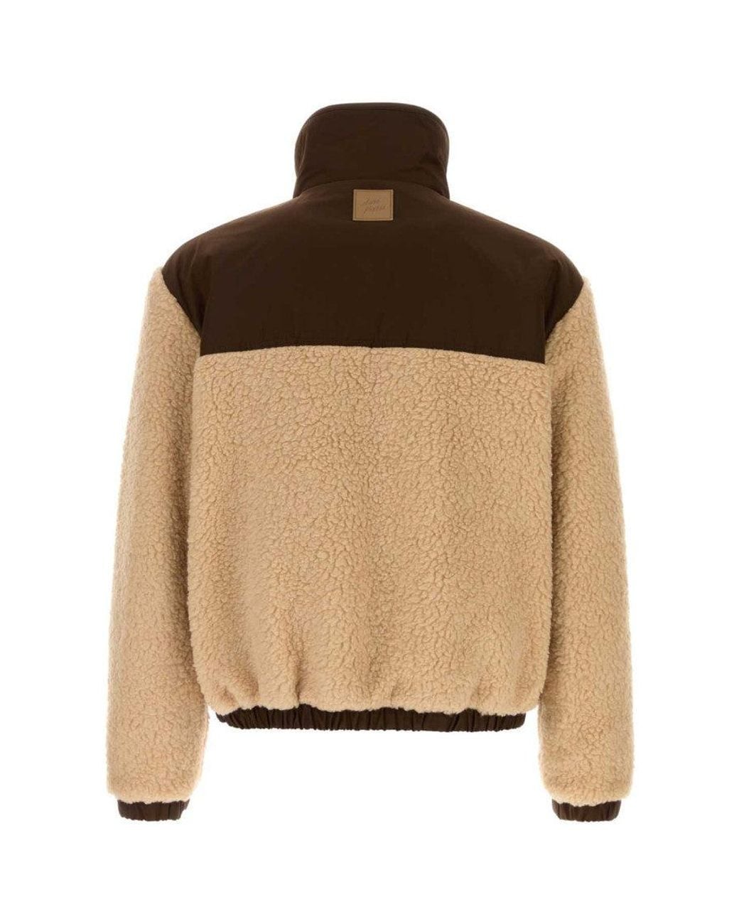 AMI Brown Regular Fleece Jacket for men