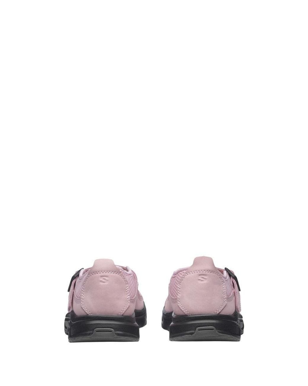 Salomon Pink Round-Toe Sneakers