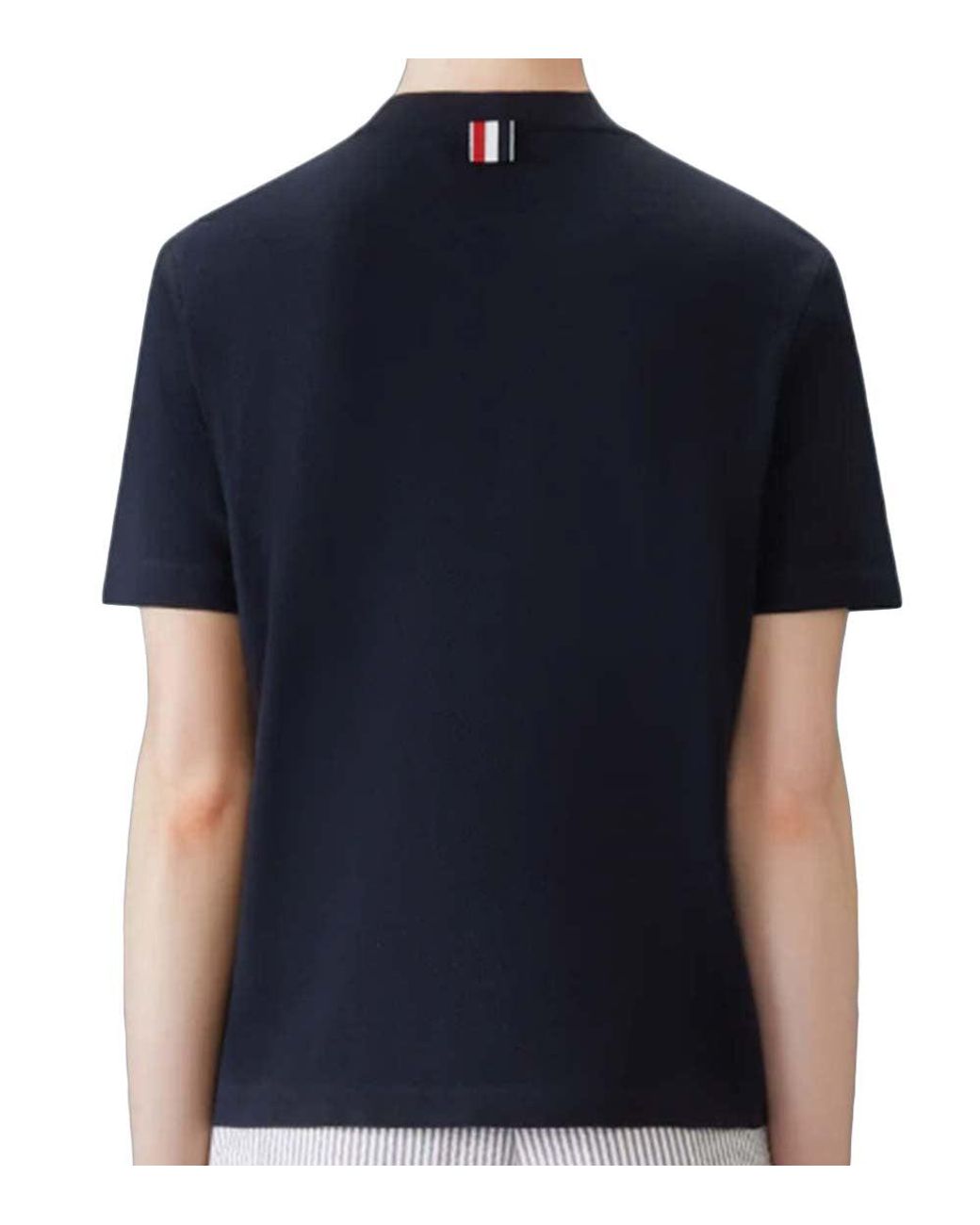 Thom Browne Blue Crew Neck T-Shirt