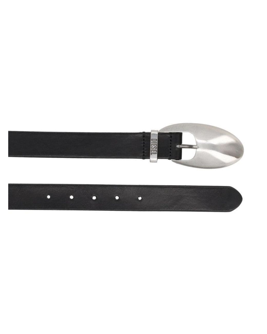 DIESEL Black B-Rop Buckle Belt for men