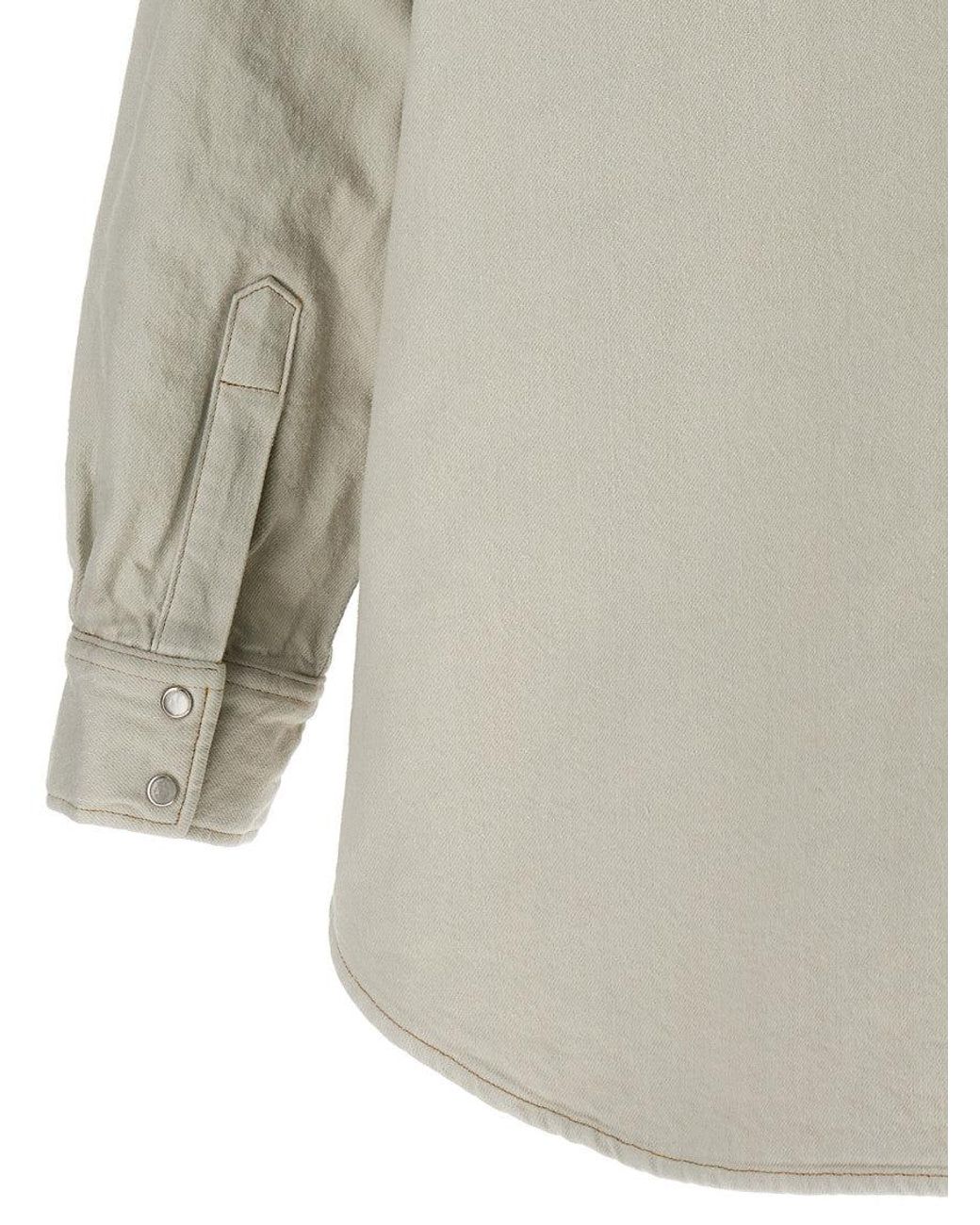 Maison Margiela Gray Padded Cotton Denim Overshirt
