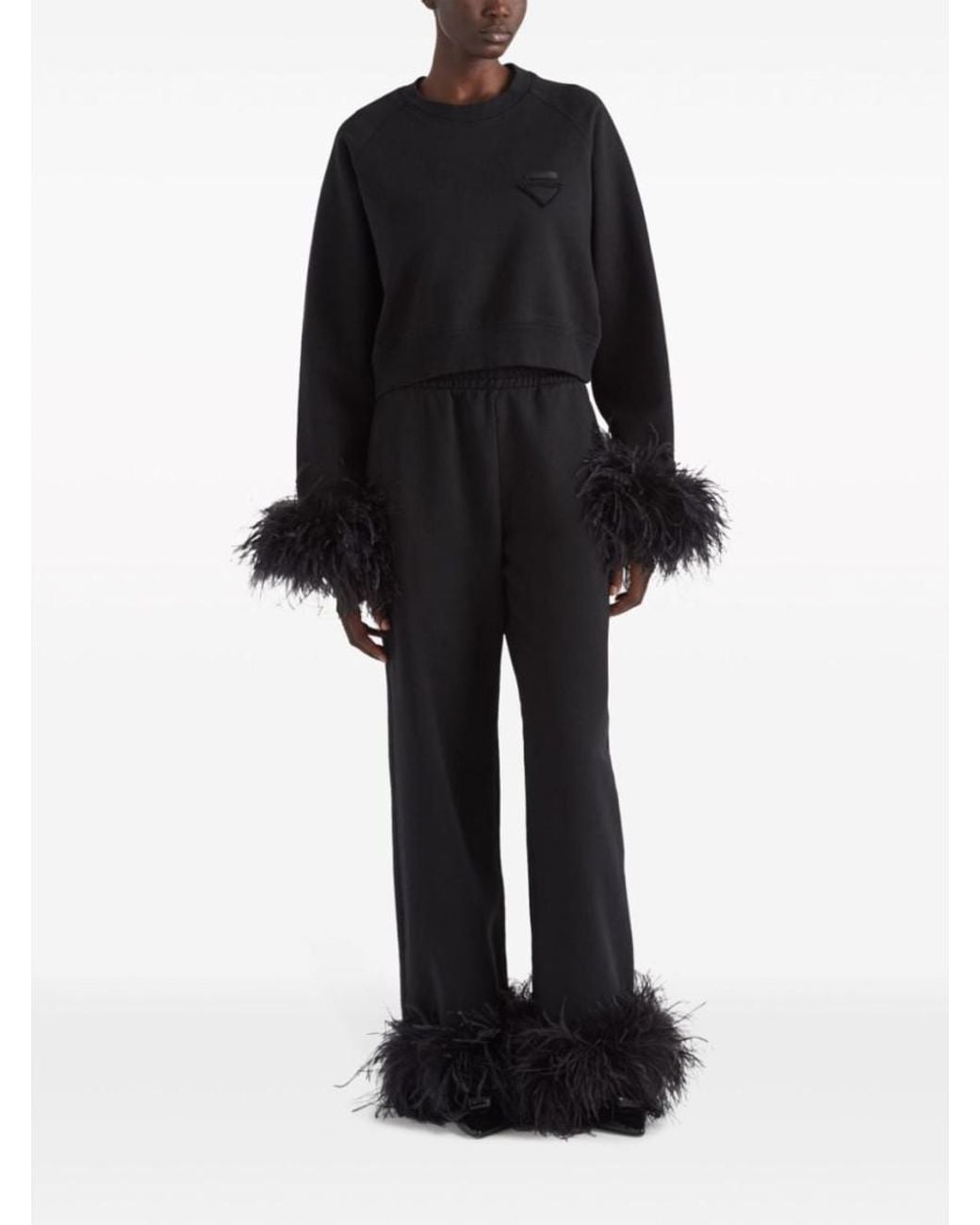 Prada Black Wide Trousers