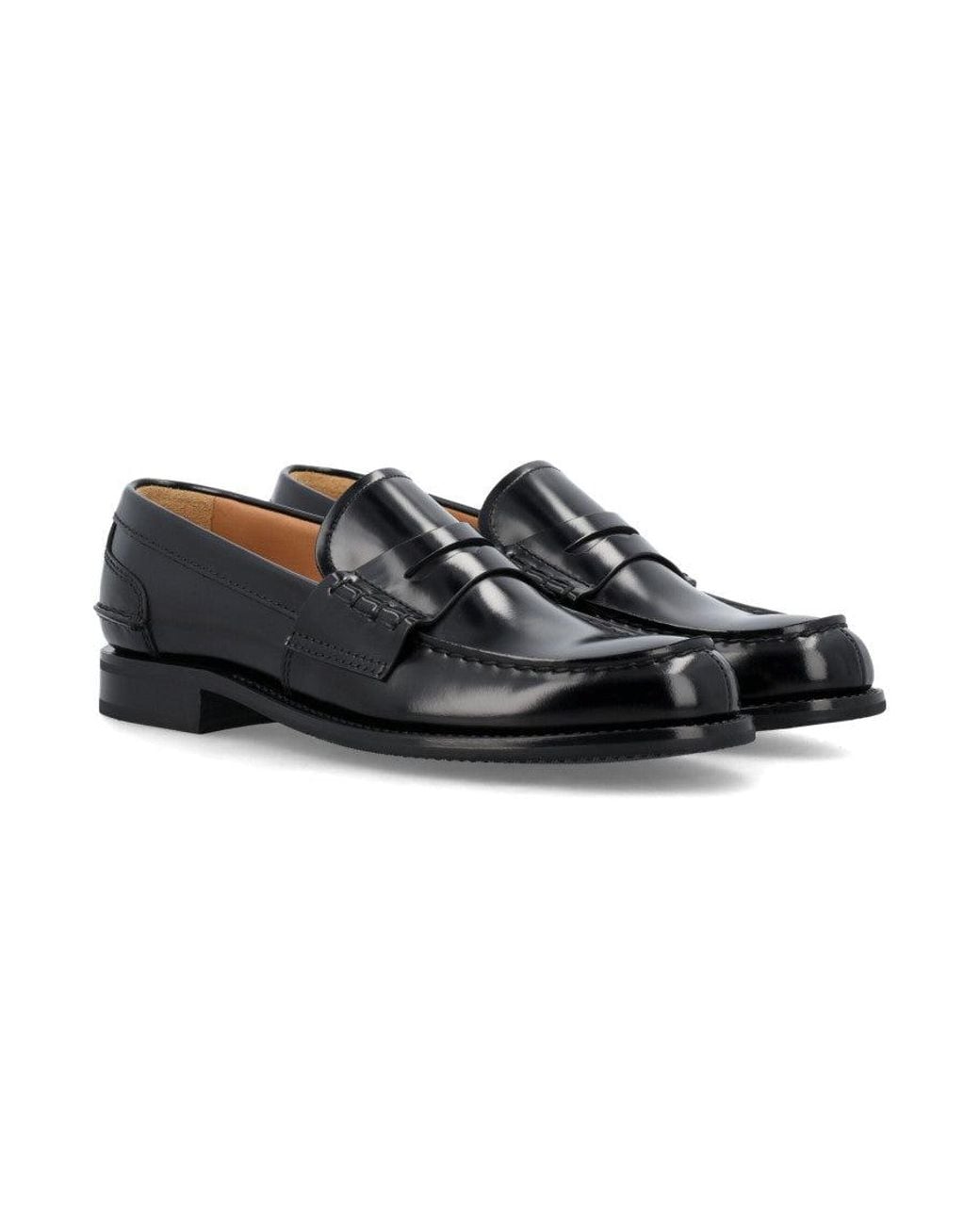 Church's Black Leather Loafers