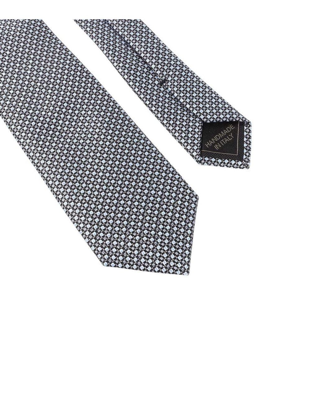 Brioni White Midnight Silk Tie for men
