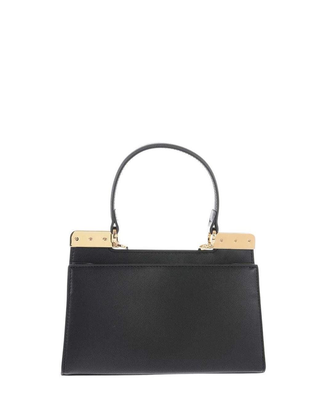 Love Moschino Black Logo Plaque Mini Satchel