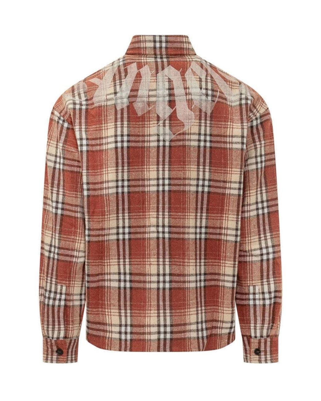 Palm Angels Brown Regular Check Shirt for men