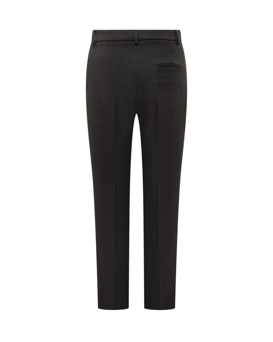 ANDAMANE Black Slim Flat Front Pants
