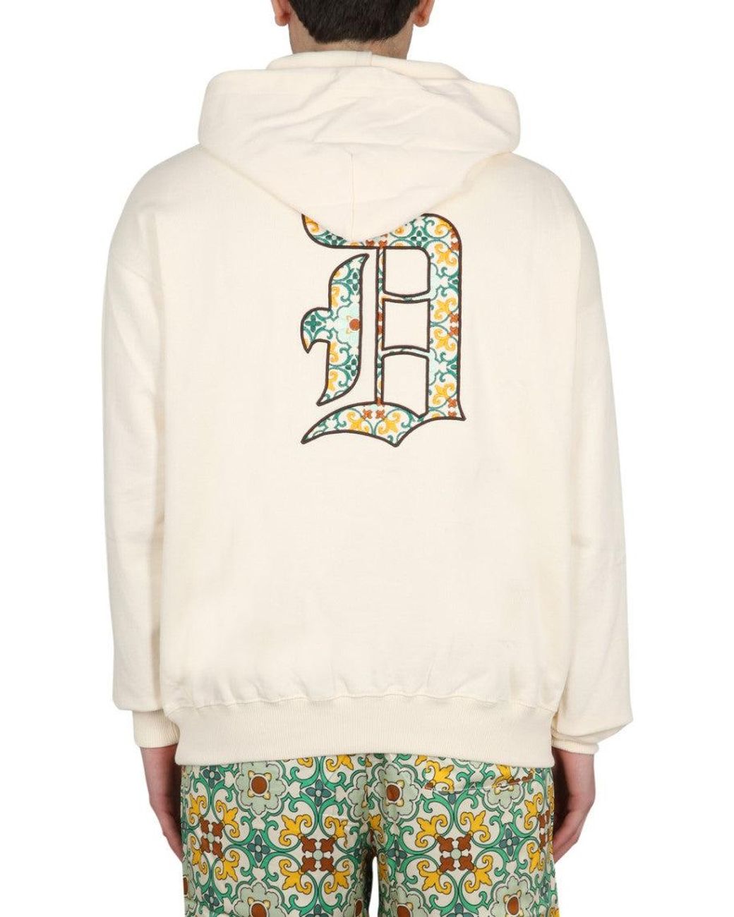 Drole de Monsieur White Light Logo Hoodie for men
