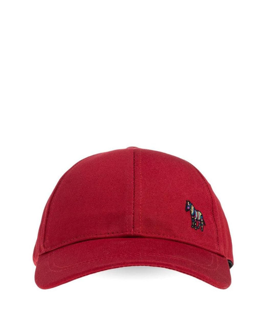 Paul Smith Red Logo Baseball Hat for men