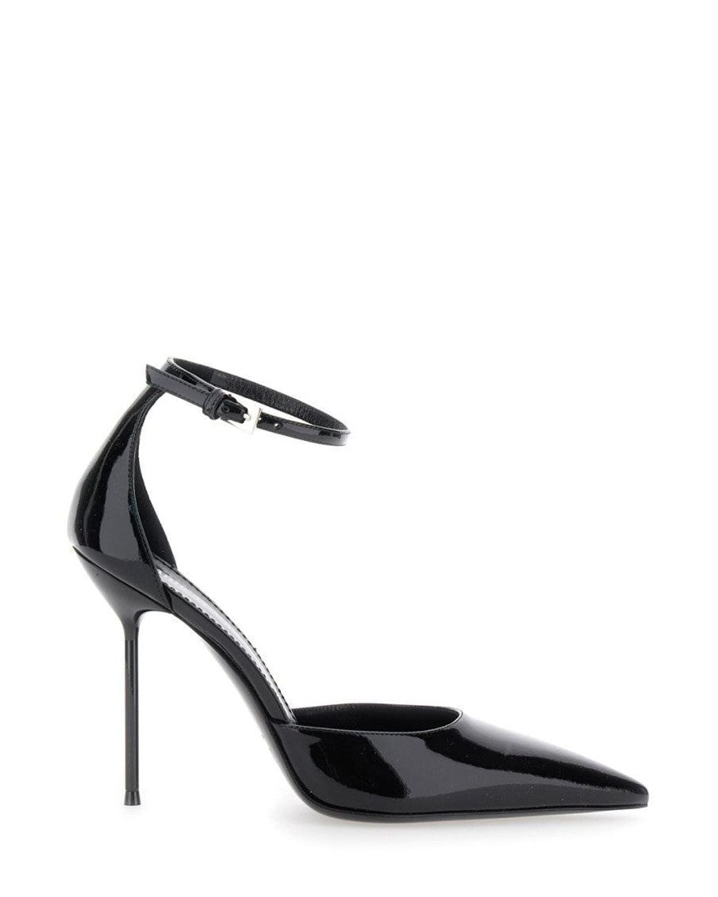 Paris Texas White Ankle Strap Pumps