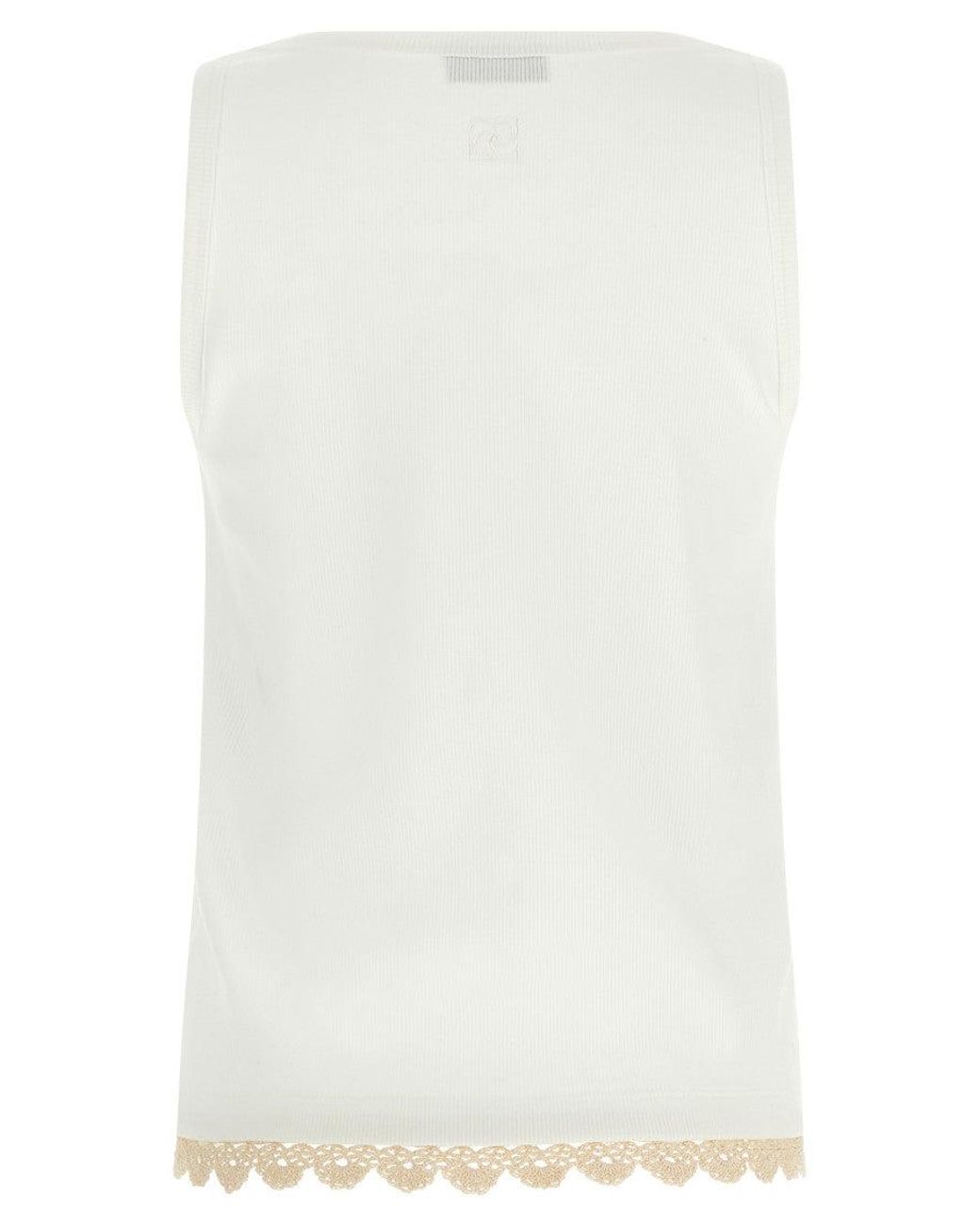 Magda Butrym White 'Pf 25 Top 01' Top