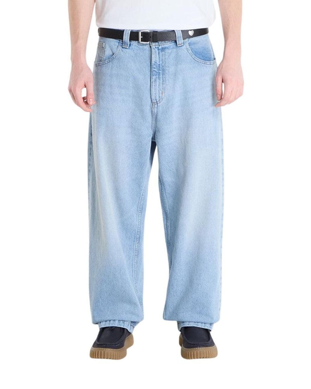 Carhartt Blue Loose Solid Jeans for men